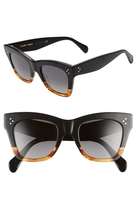 buy celine deep square sunglasses|Celine 50mm polarized square sunglasses.